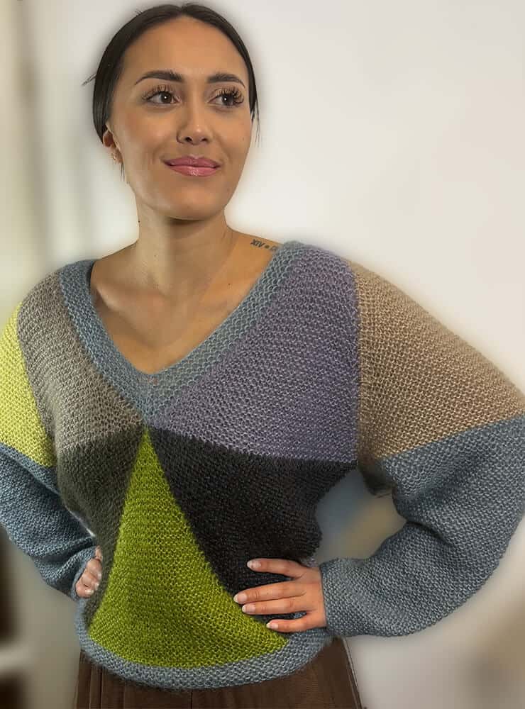 Hexa Pullover und Weste - Streifen