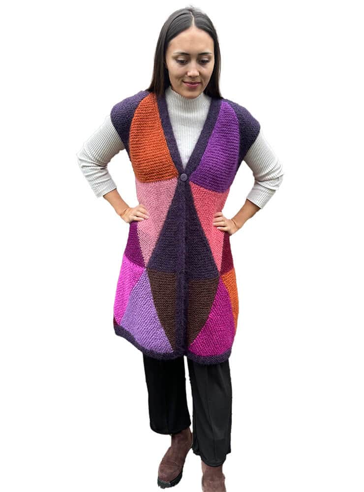 Hexa Vinter Cardi_pink-lilla-1_Helene Skov